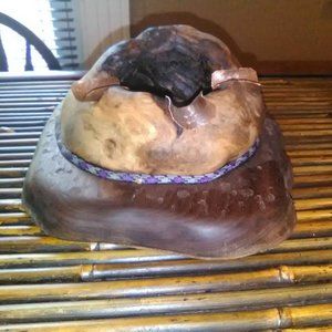 Hand Made Wood Ashtray